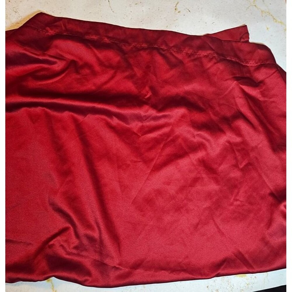 Mainstays Red Curtain Panel – 54” x 62” | Solid Burgundy Window Drape